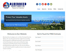 Tablet Screenshot of bluebreedsecurity.com